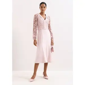 Phase Eight Ayumi Pink Midi Dress